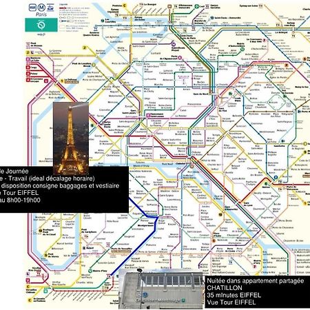 Eiffel Citea Access Dayroom Espace Paris Sans Nuitee Et Chambre Partagee Chatillon Nuitee -- Repos Journee Ou Espace Travail 8-19H Proche Tour Eiffel Ou Usage Bureau A L'Heure En Journee -- Nuitee Chatillon Avenue Paris Extérieur photo